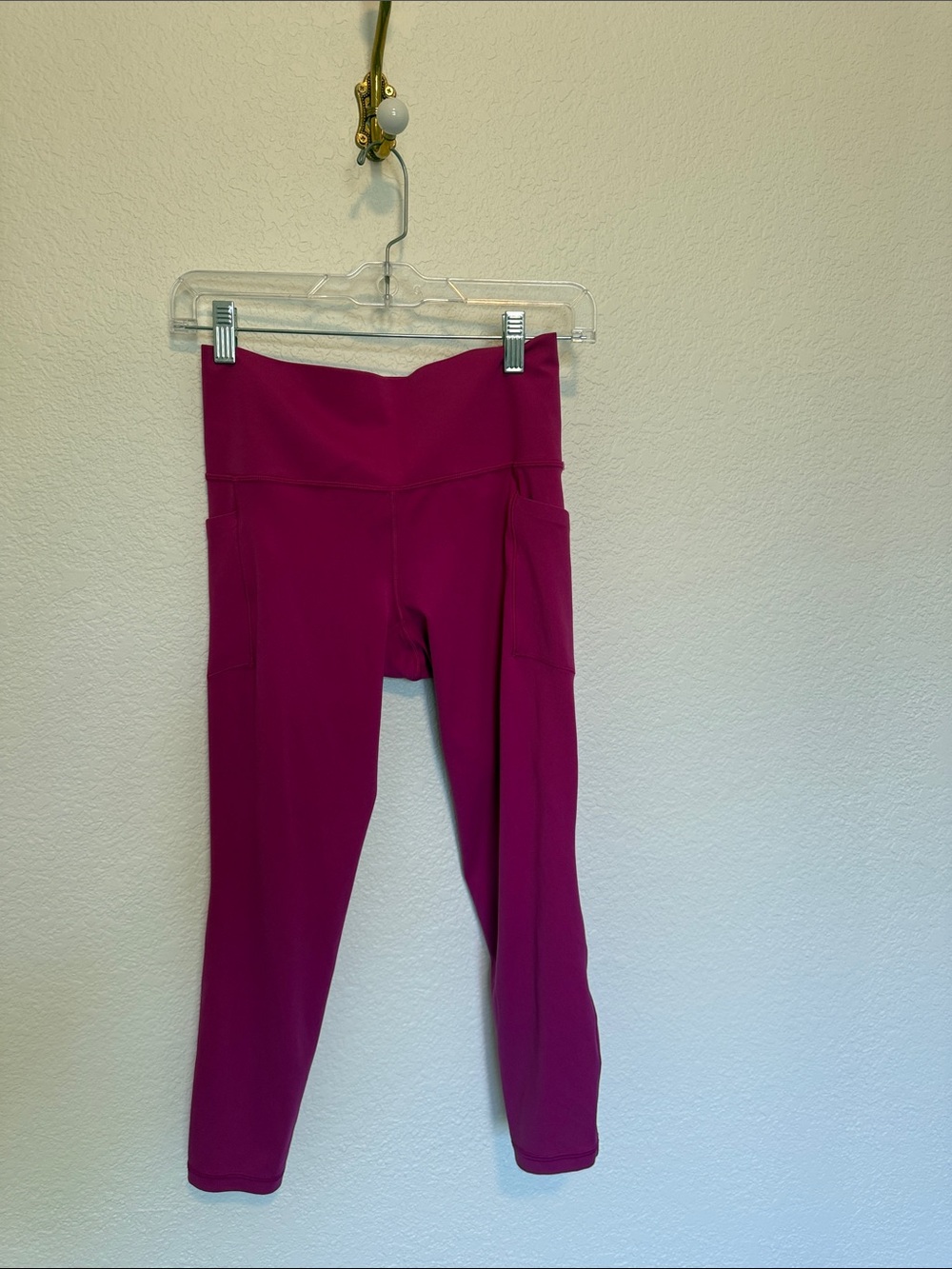 Athleta Deep Magenta High-Rise Pocket Leggings